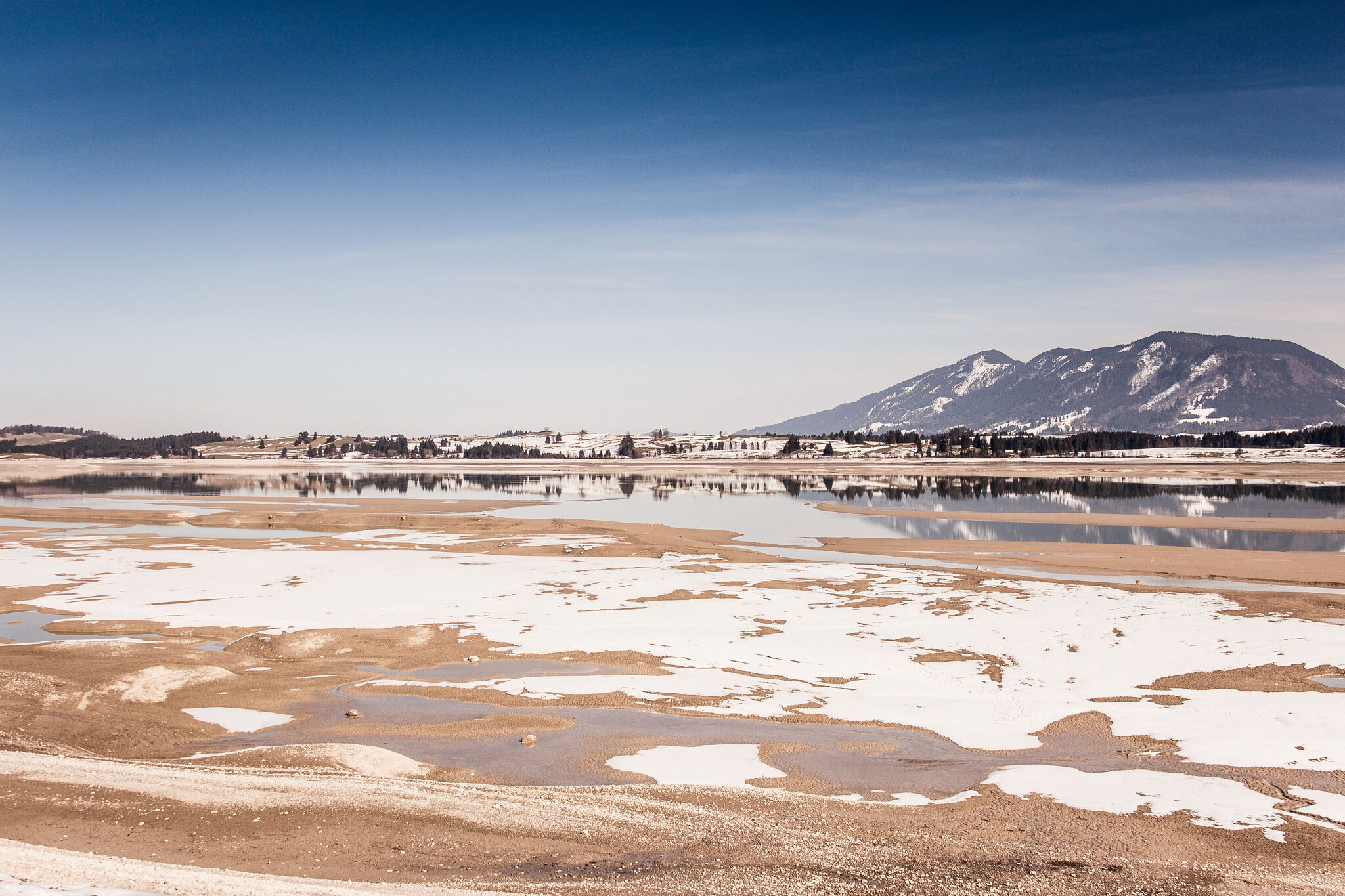 Forggensee in Winter