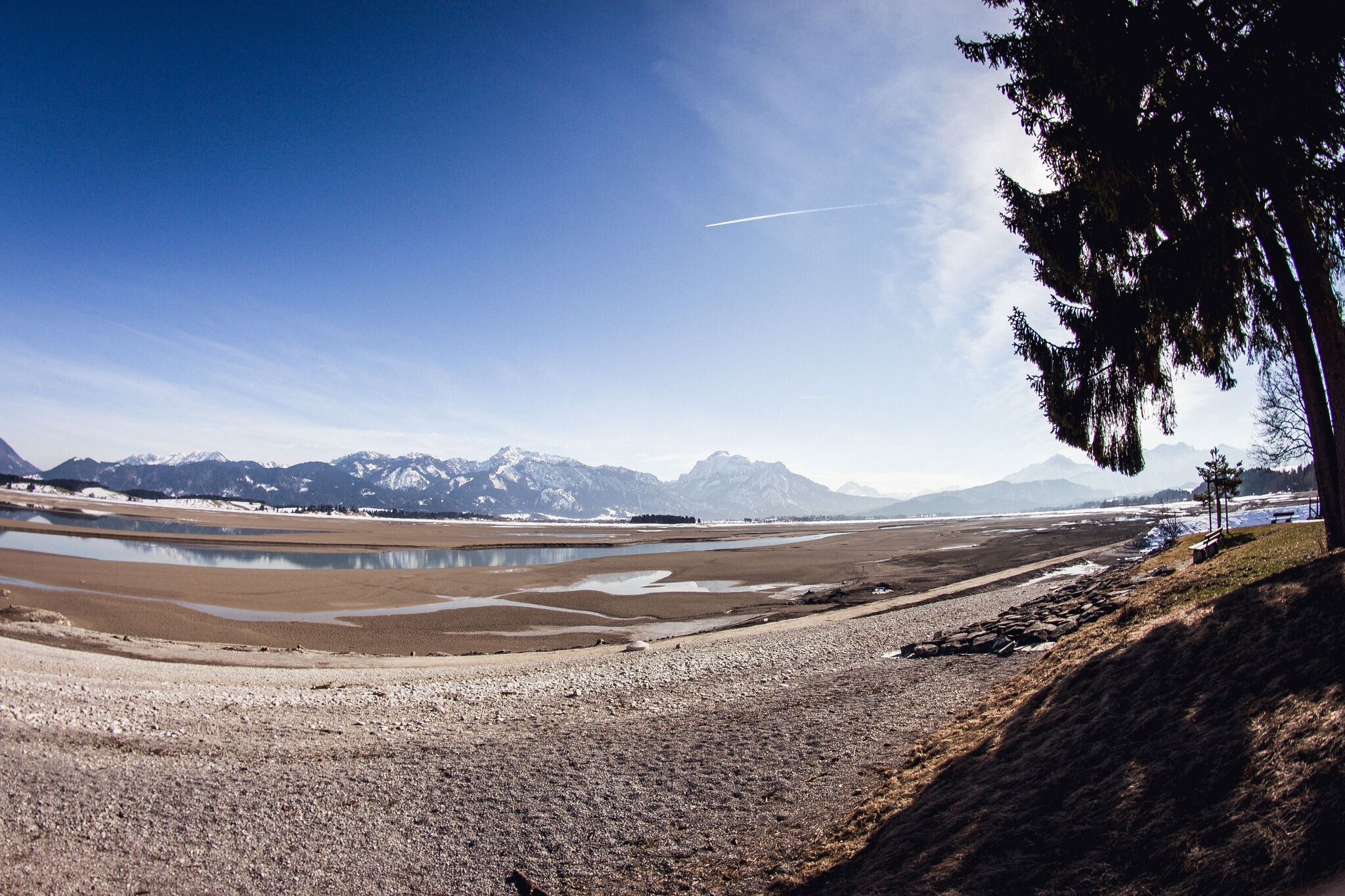 Forggensee in Winter
